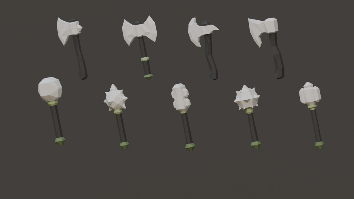 Fantasy Melee Weapons - Low Poly Pack