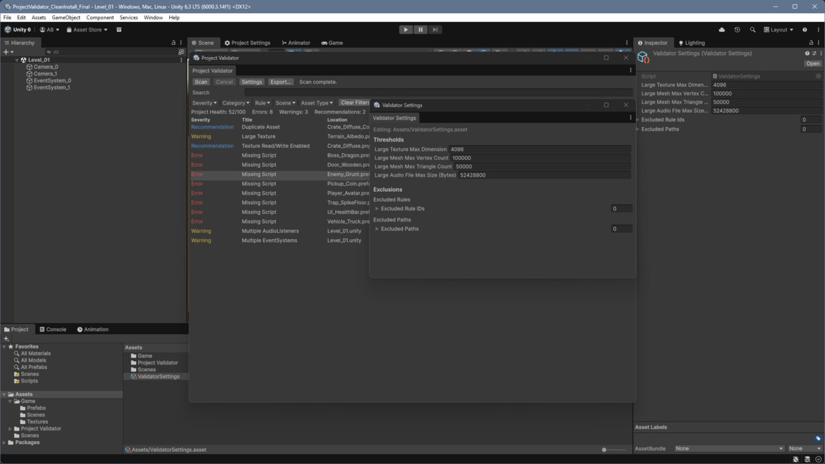 Project Validator