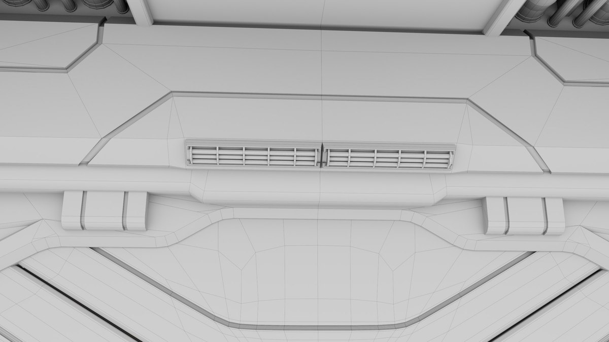 Sci Fi Corridor 01 URP HDRP Textures