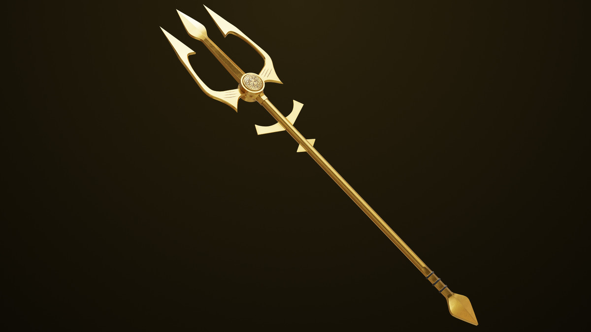 Medieval Trident 02 URP HDRP Textures