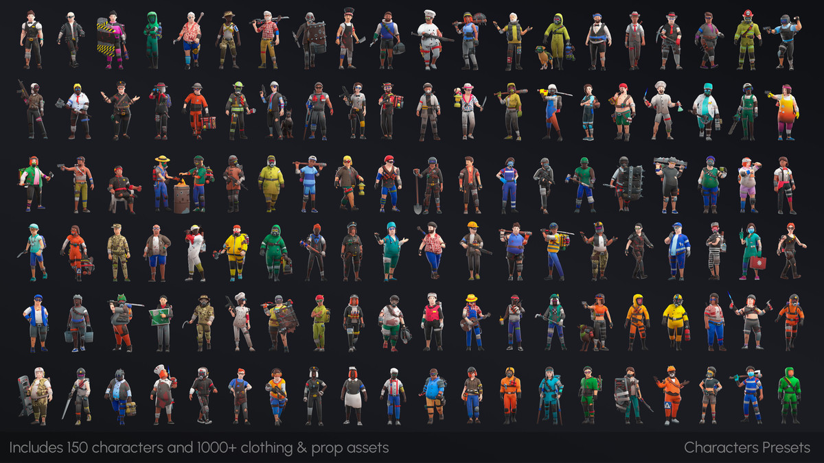 Apocalypse Characters - Modular Animated Pack