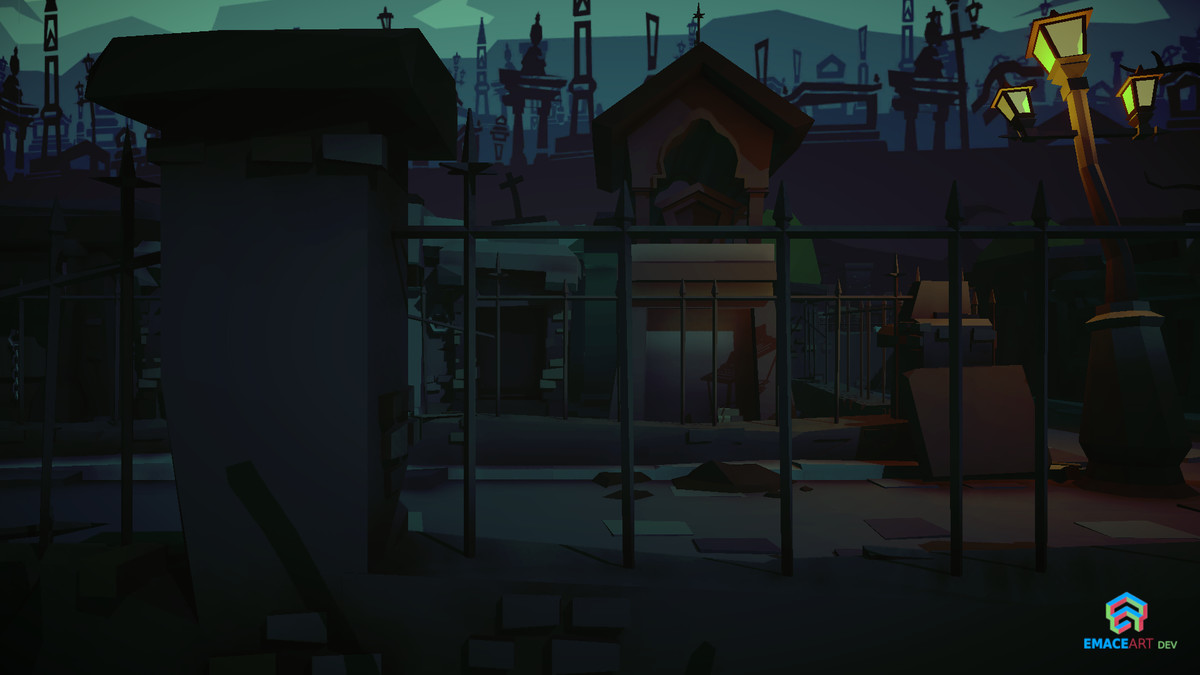 NecroPOLY - Low Poly Cemetery Kit — FREE - Dark Corners