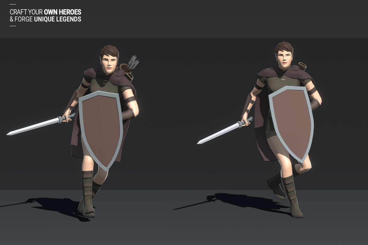 Polyquest Heroes: Warrior I Huntress