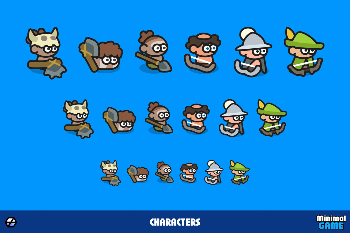 GUI Pro - Minimal Game Blue