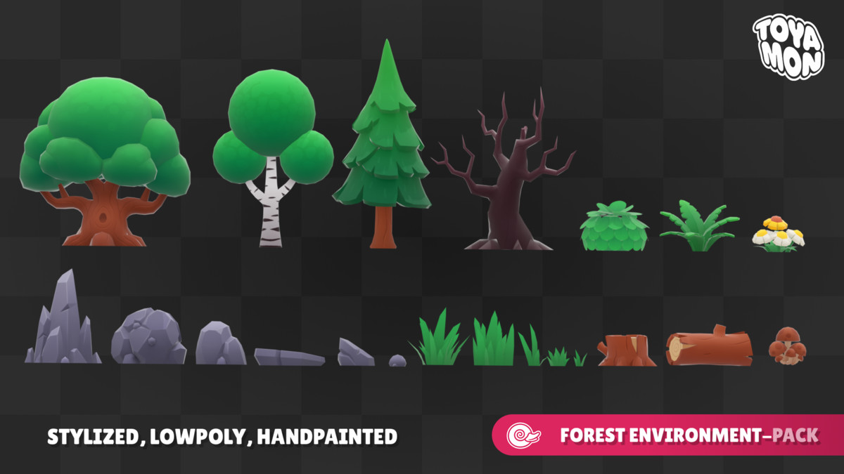 Stylized Forest Environment - Low poly