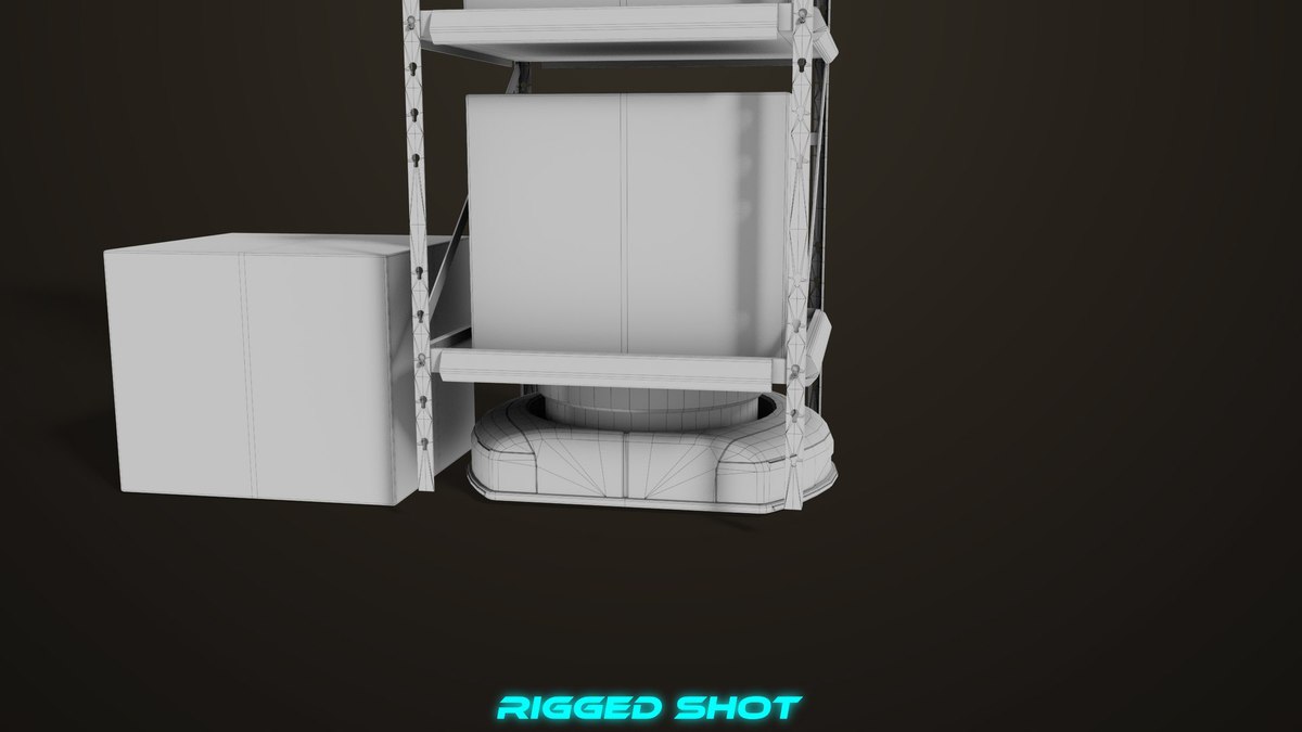 Warehouse Orange Robot Generic URP HDRP Textures