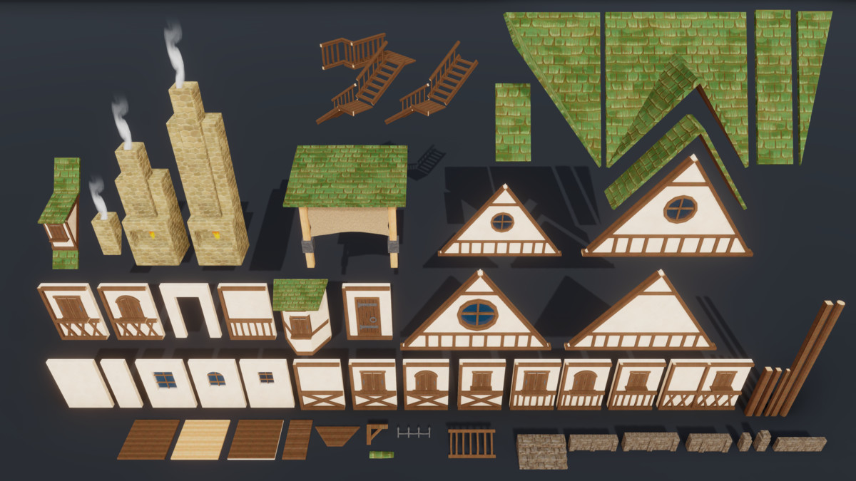 Bloomvale Village: Stylized Fantasy Environment Pack