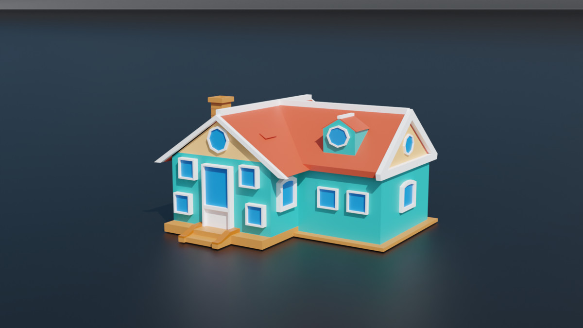 STYLIZED CARTOON BUILDINGS