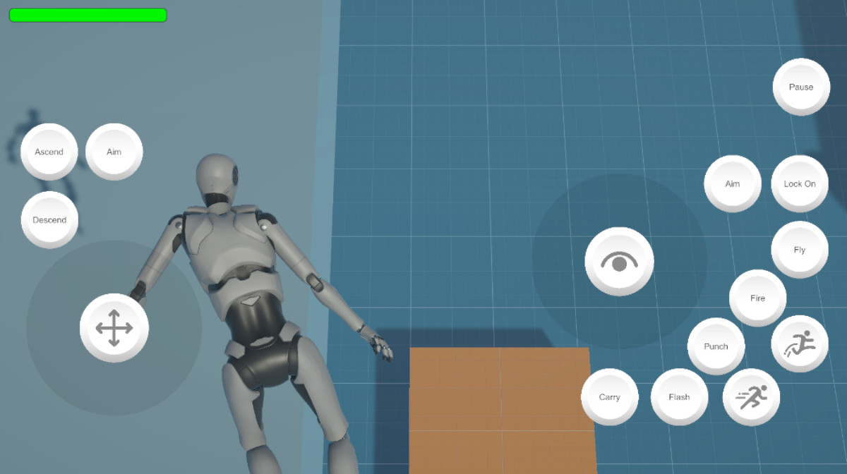 Starter Assets Third Person Controller Superhero - Mobile