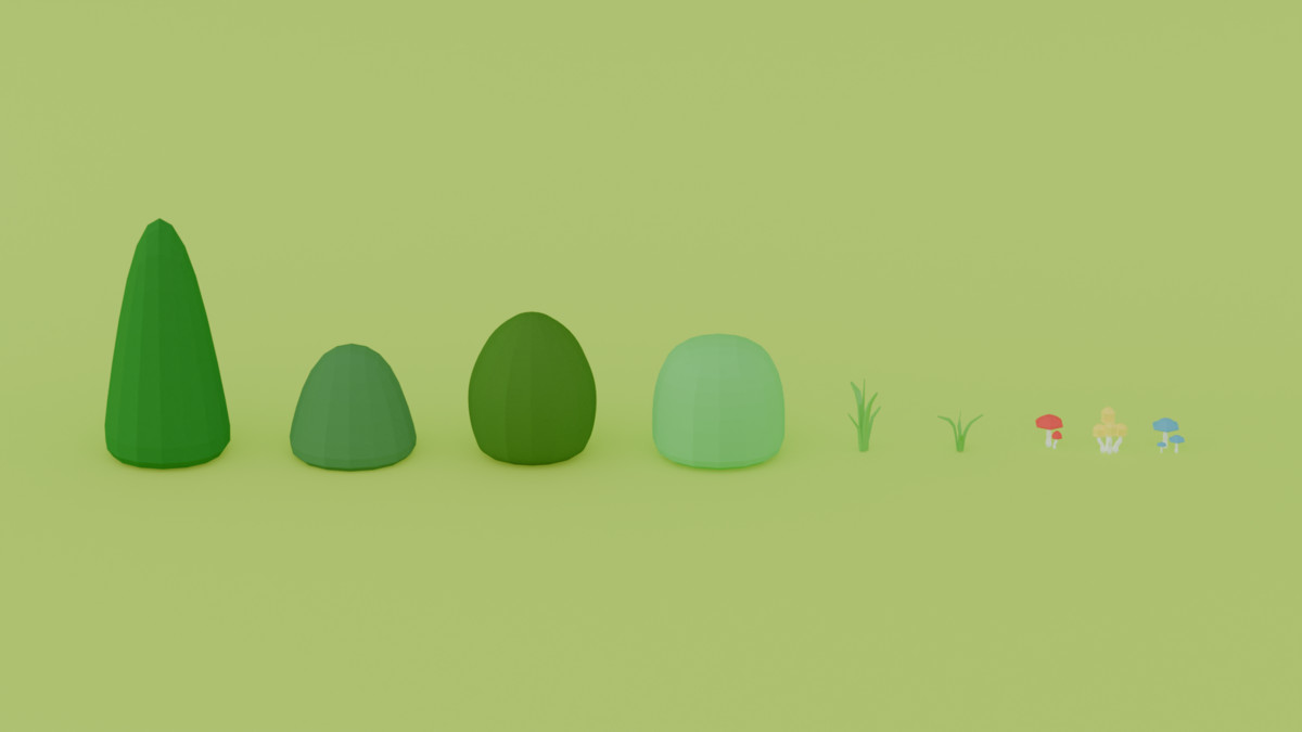 Low Poly Nature Pack - 50+ Stylized Assets