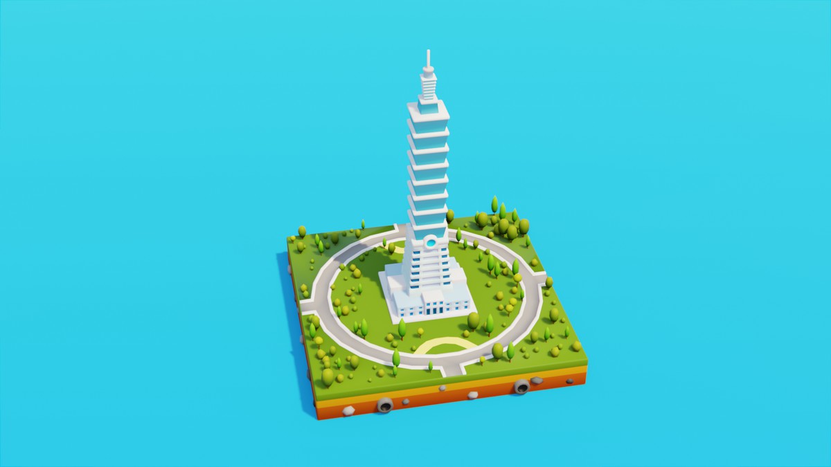 Low Poly LandMarks by IGS