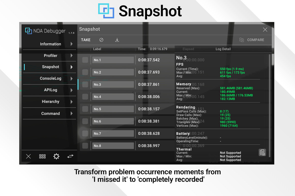 NOA Debugger for Unity