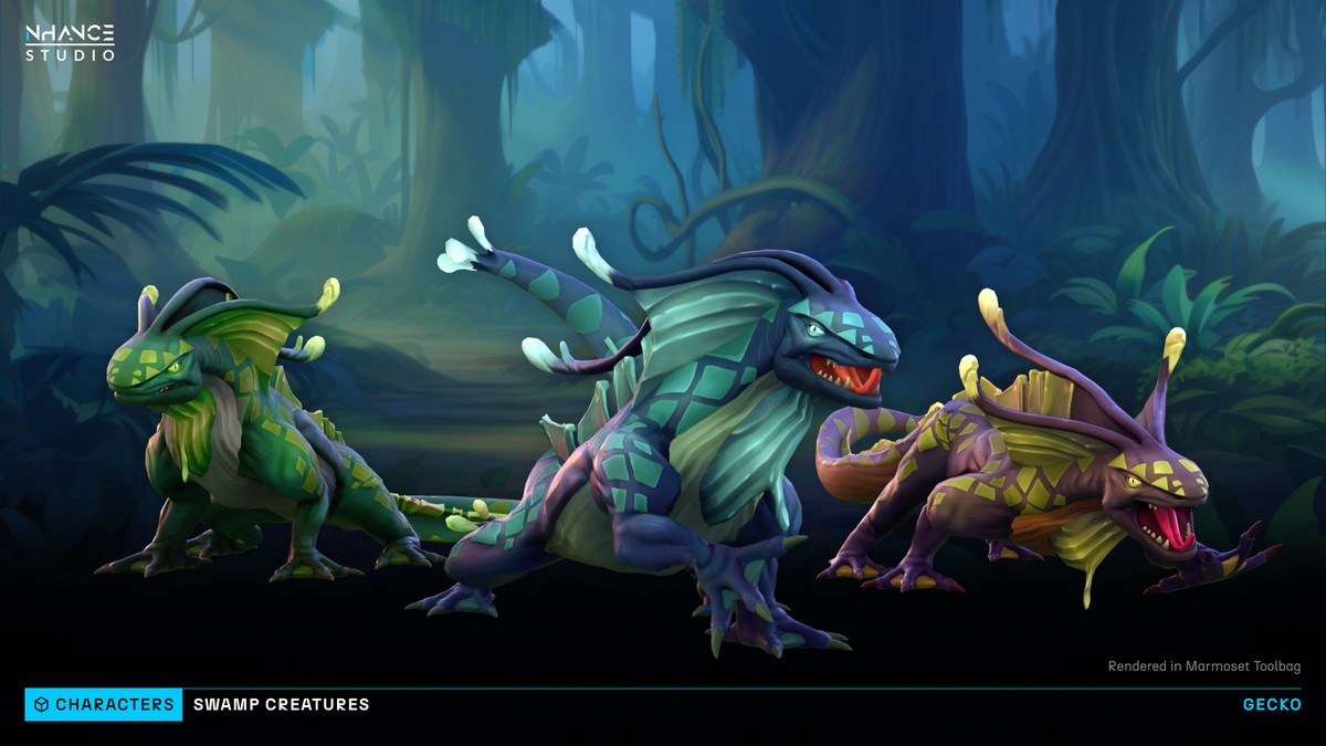 Stylized Swamp Creatures