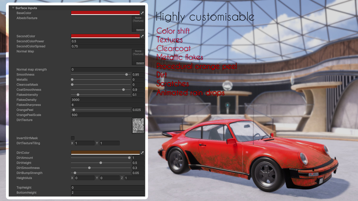 Car Paint Shader Ultimate URP