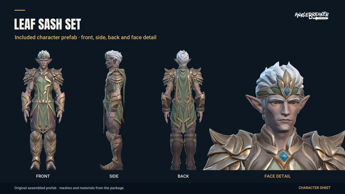 Stylized Elves Characters - Facial & Body Rig