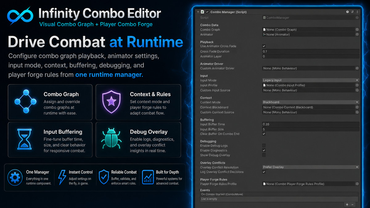 Infinity Combo Editor: Visual Combo Graph + Player Combo Forge