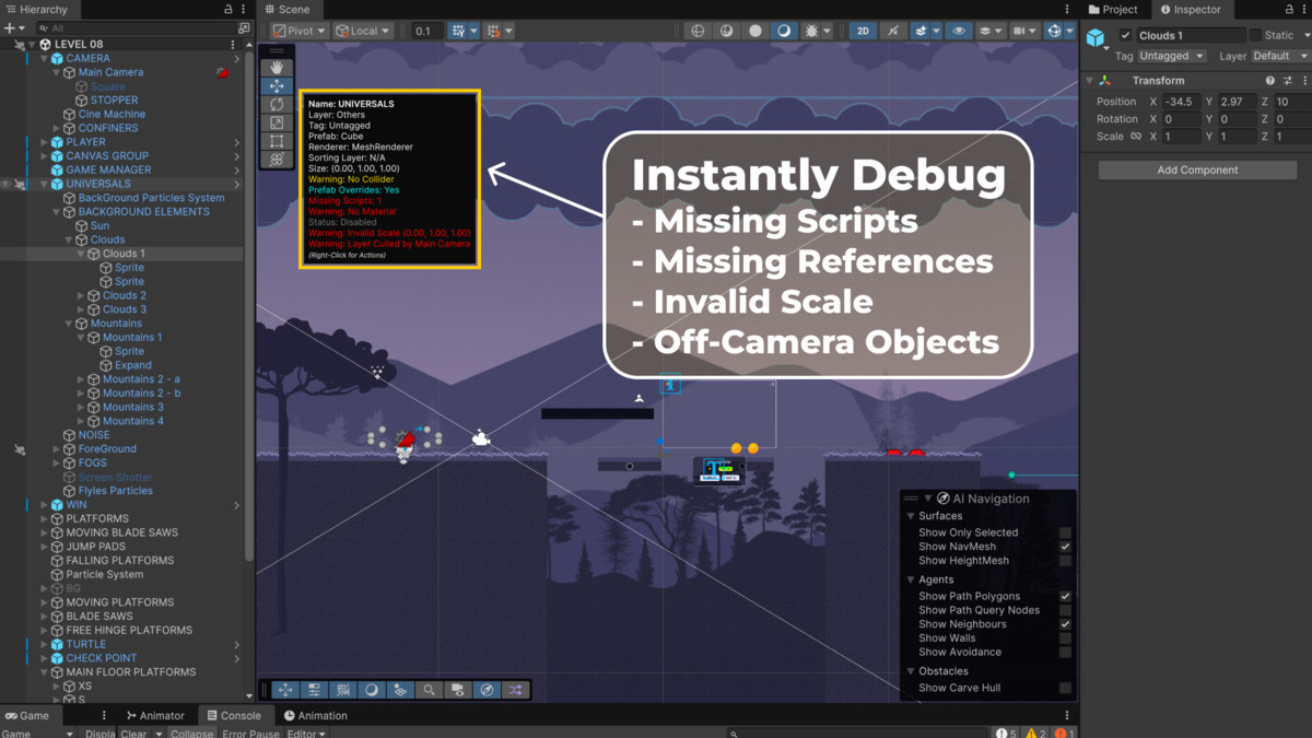 Scene Highlight Pro – Runtime & Editor Debug Toolkit