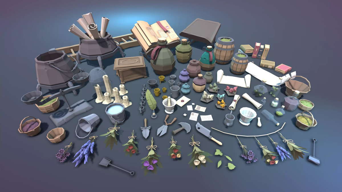 STYLIZED Low Poly Fantasy Bundle Vol. 2
