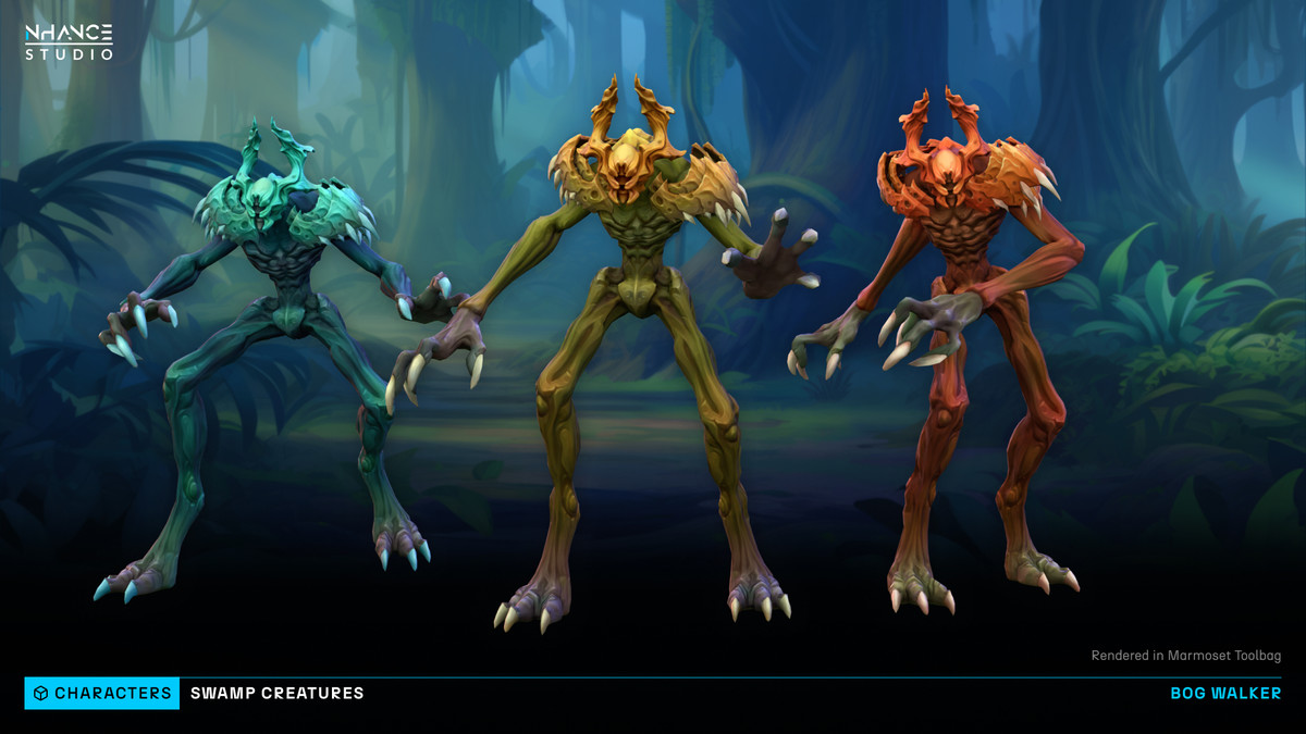 Stylized Swamp Creatures