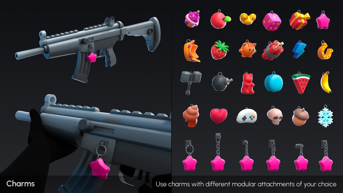 Cartoon Weapons - Low Poly 3D Models Pack