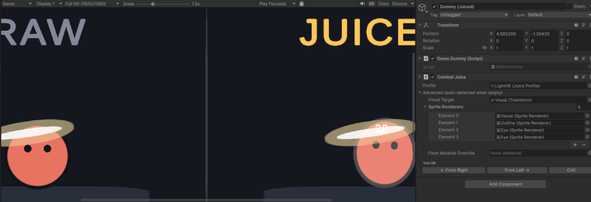 Combat Juice 2D