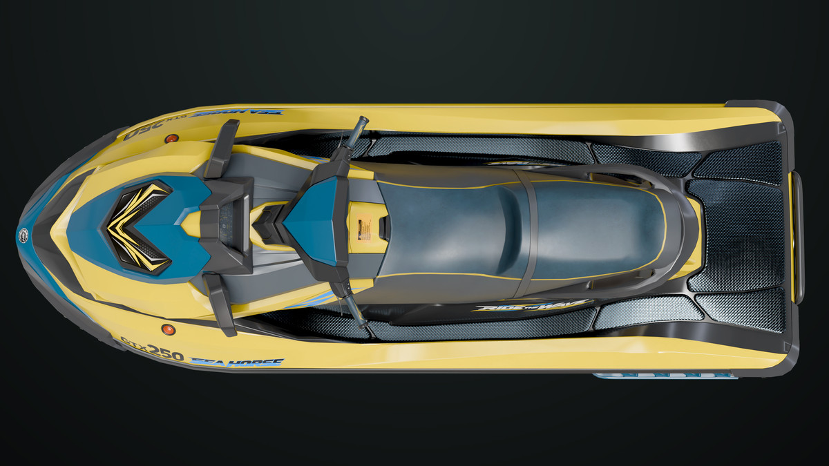 Jet Ski 02 Yellow Textures