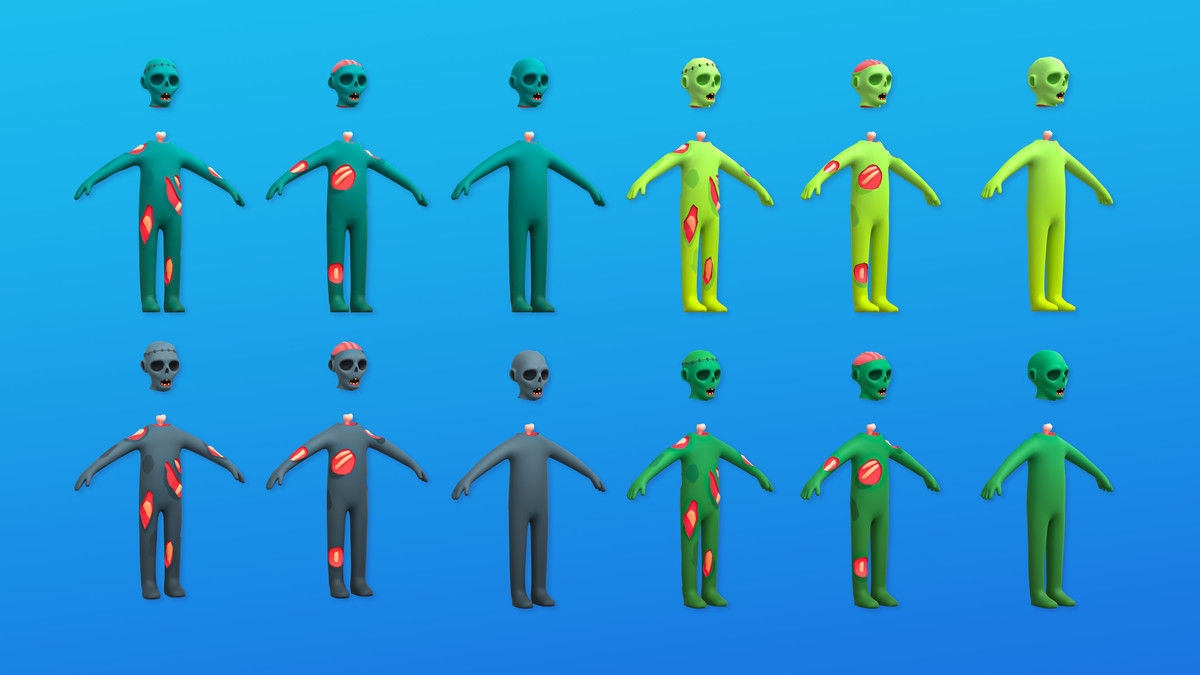 Zombies – Modular Animated Character Pack