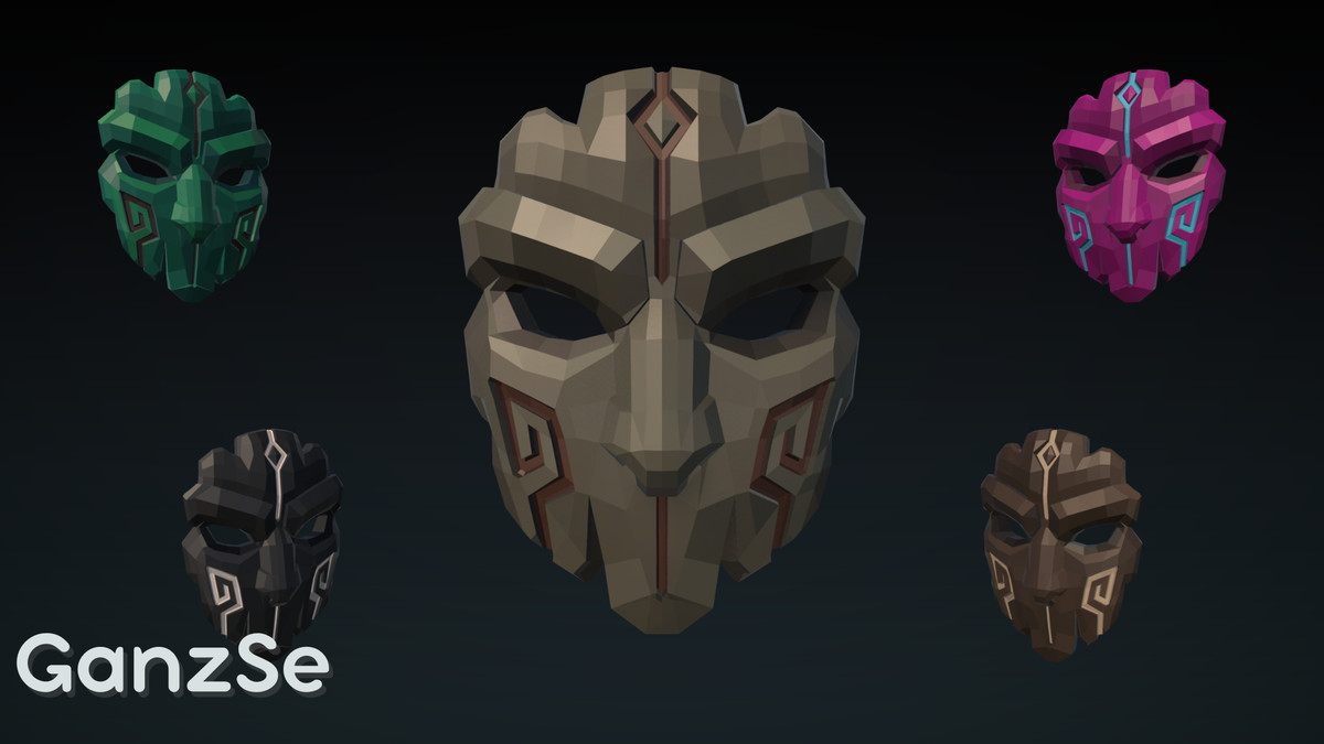 GanzSe Masks - Fantasy Low Poly Pack