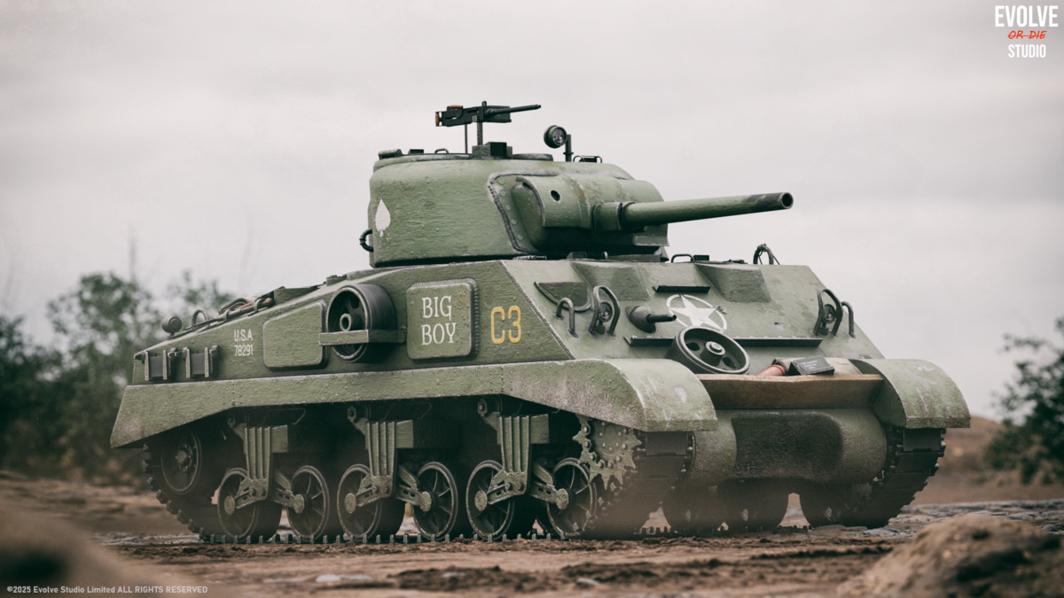 Tank Rigged Sherman M4A2