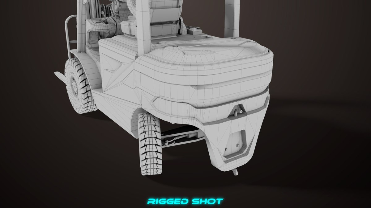 Dusty Forklift Trucks URP HDRP Textures