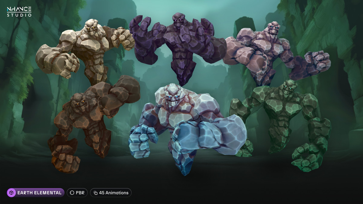Stylized Fantasy Elementals Bundle