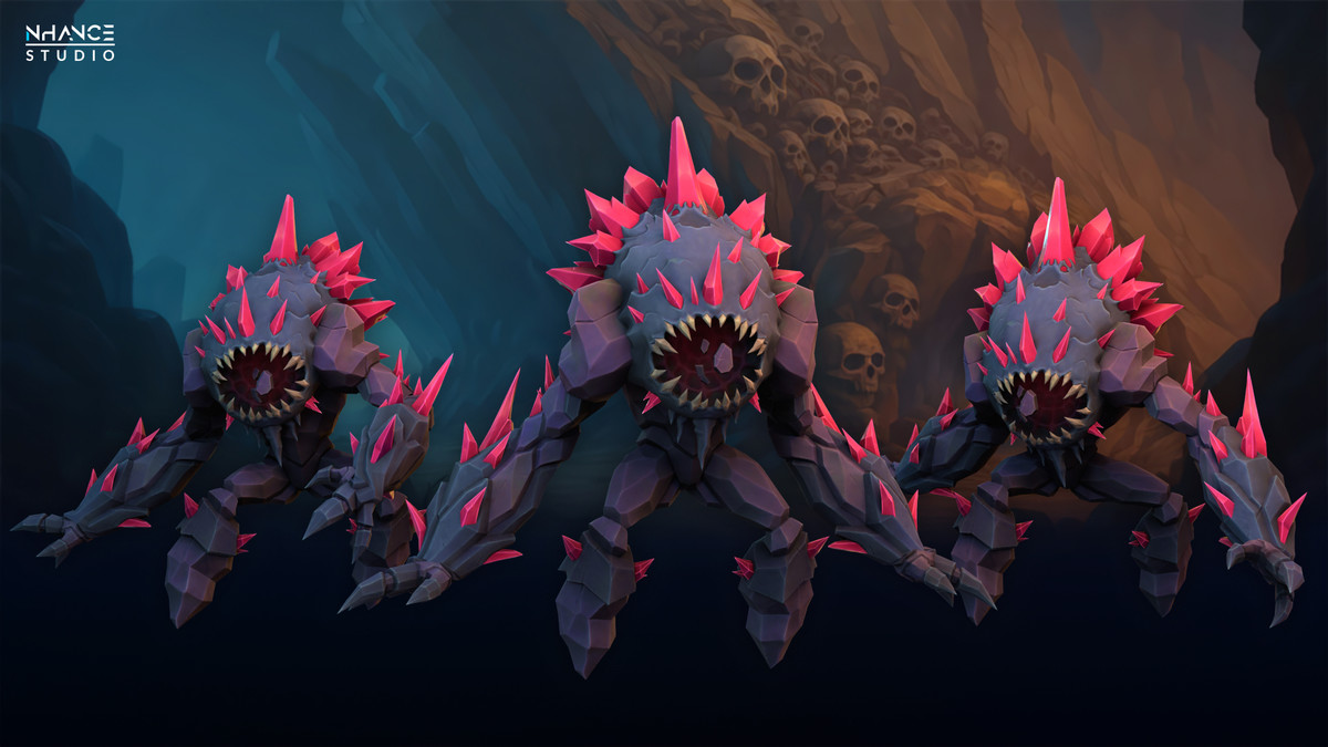 Stylized Cave Crystal Creatures Pack