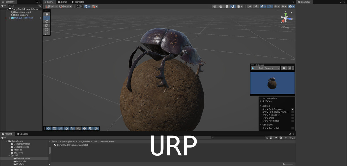 Animated Dung Beetle