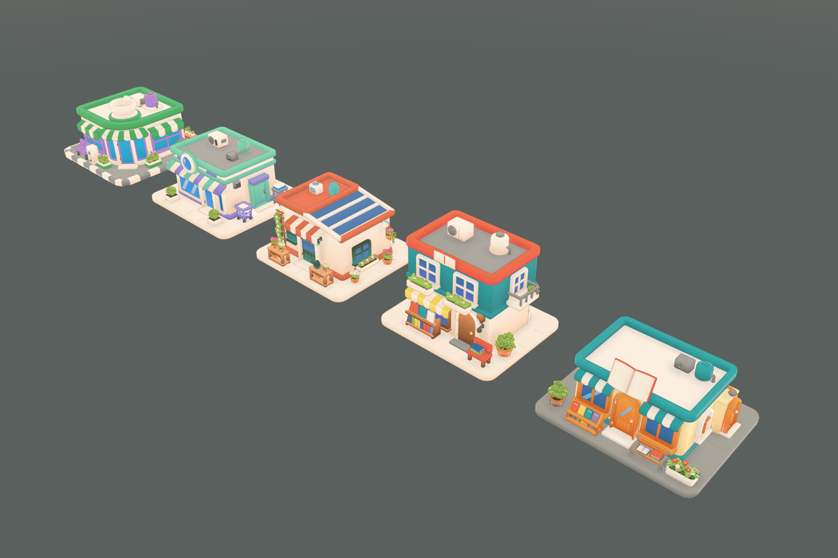 Cozy City - Chibi Stylized Buildings