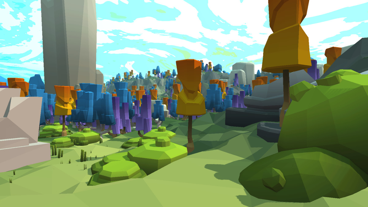 Low Poly Stylized Tiny Forest