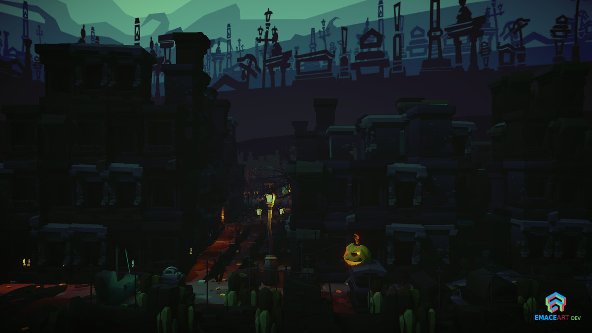 NecroPOLY - Low Poly Cemetery Kit — FREE - Dark Corners
