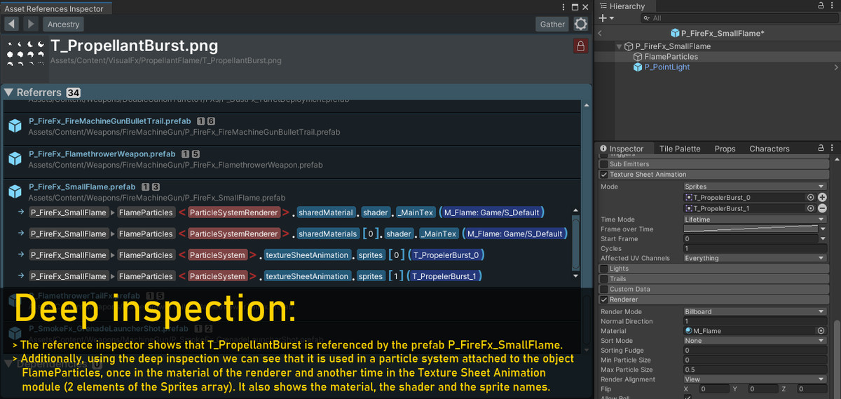 Asset References Inspector