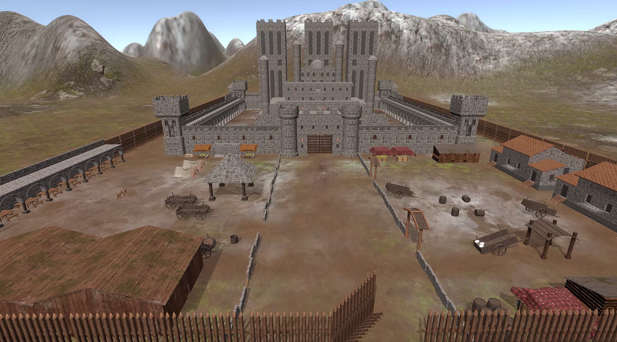 Medieval Village Environment-3D Props