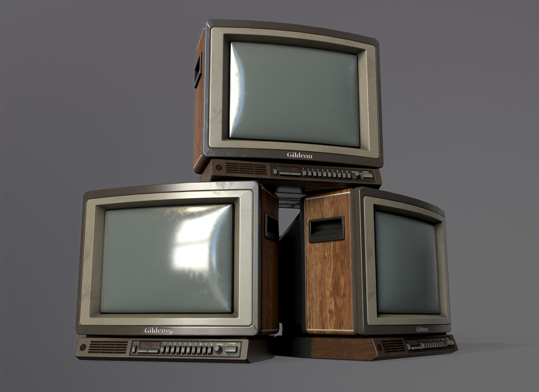 Retro TV Wooden case
