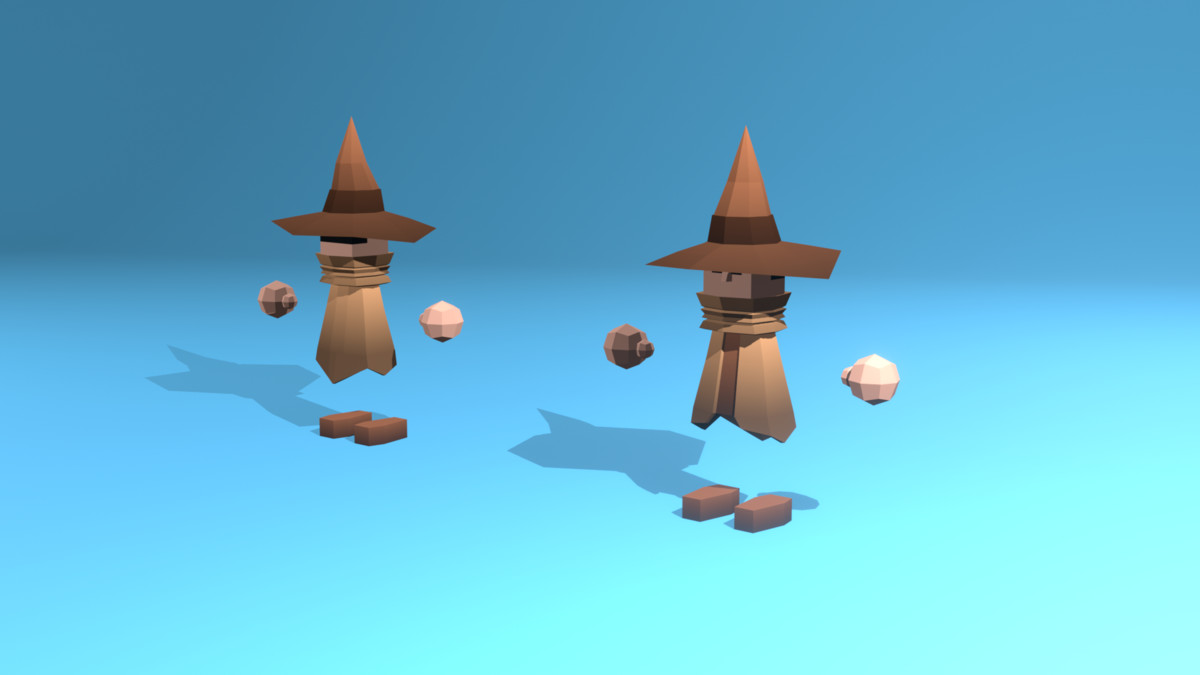 Low Poly Cubic Character - By Shokubutsu