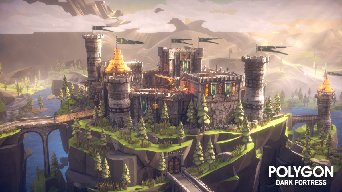 POLYGON - Dark Fortress - Low Poly 3D Art by Synty