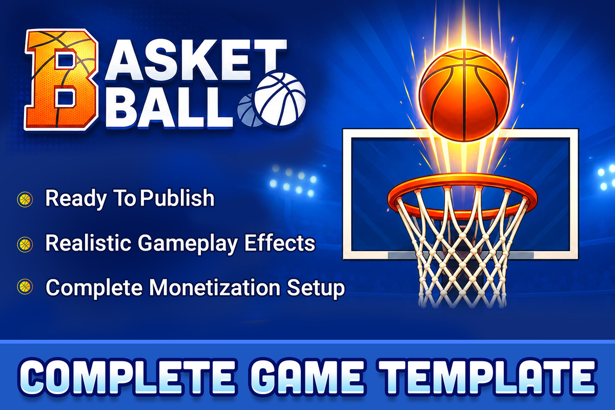 Basketball Dunk Shot - Complete Basketball Game Template
