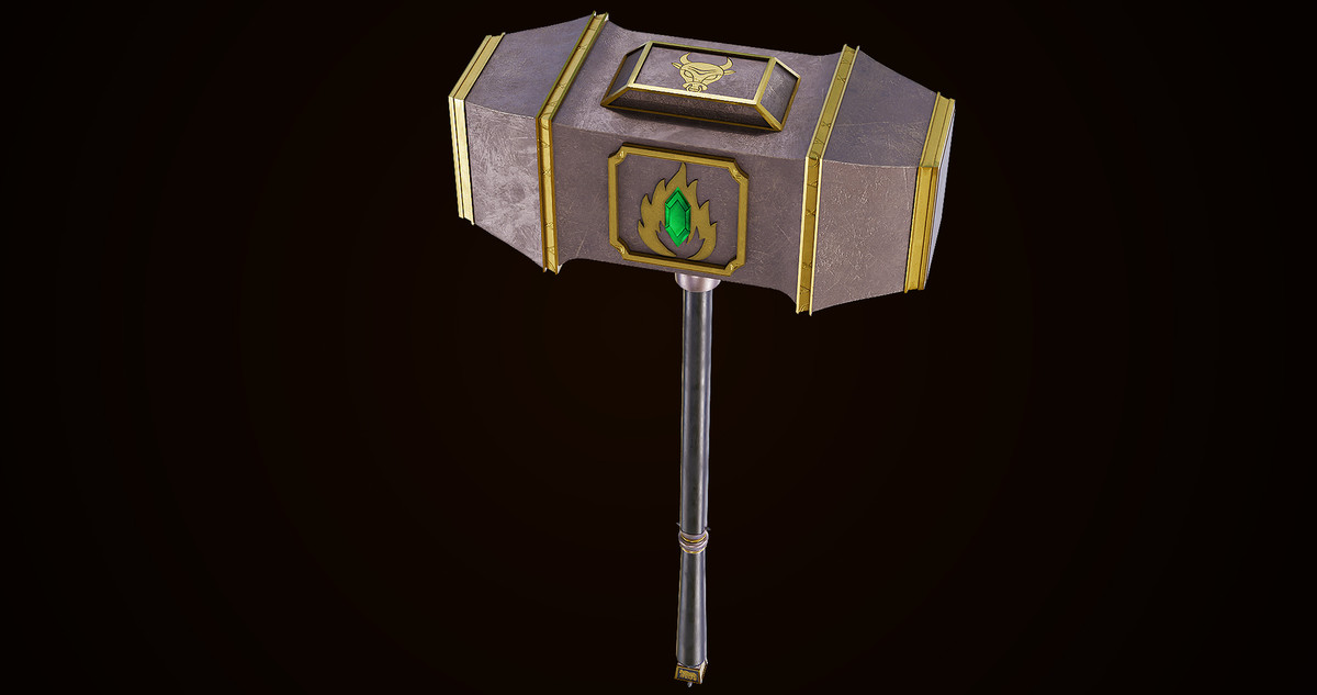 5 Battle Hammers Collection URP HDRP Textures