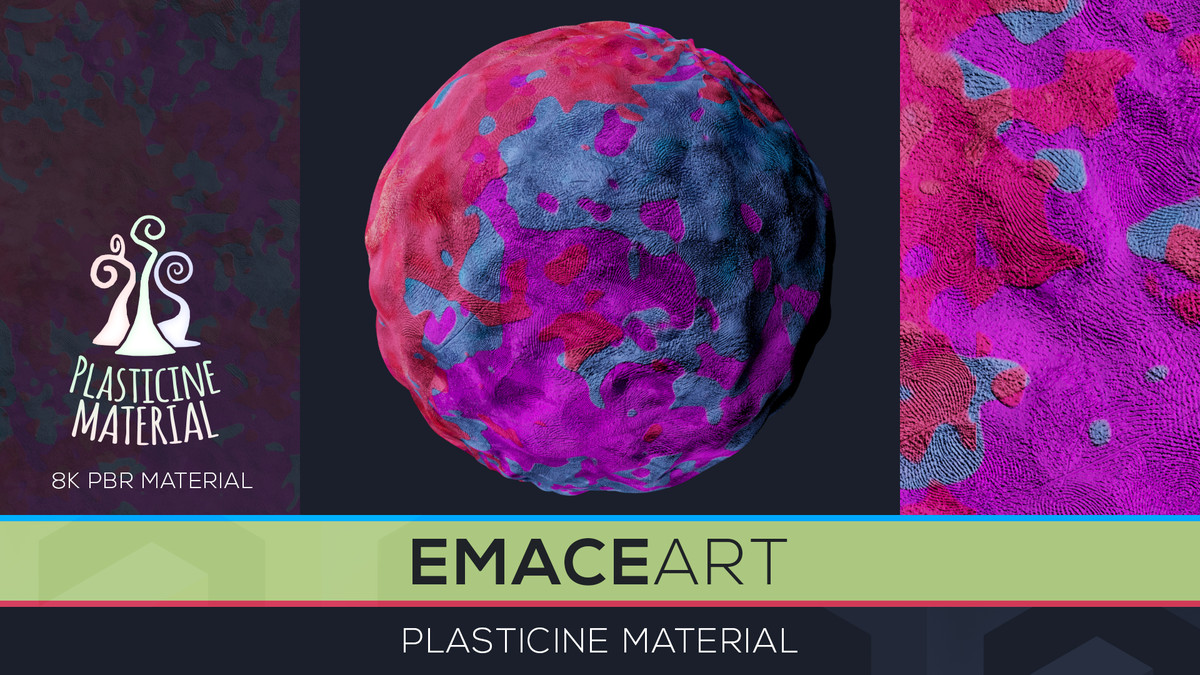 11 URP Stylized Material PBR Texture Pack - MoldWorld Plasticine