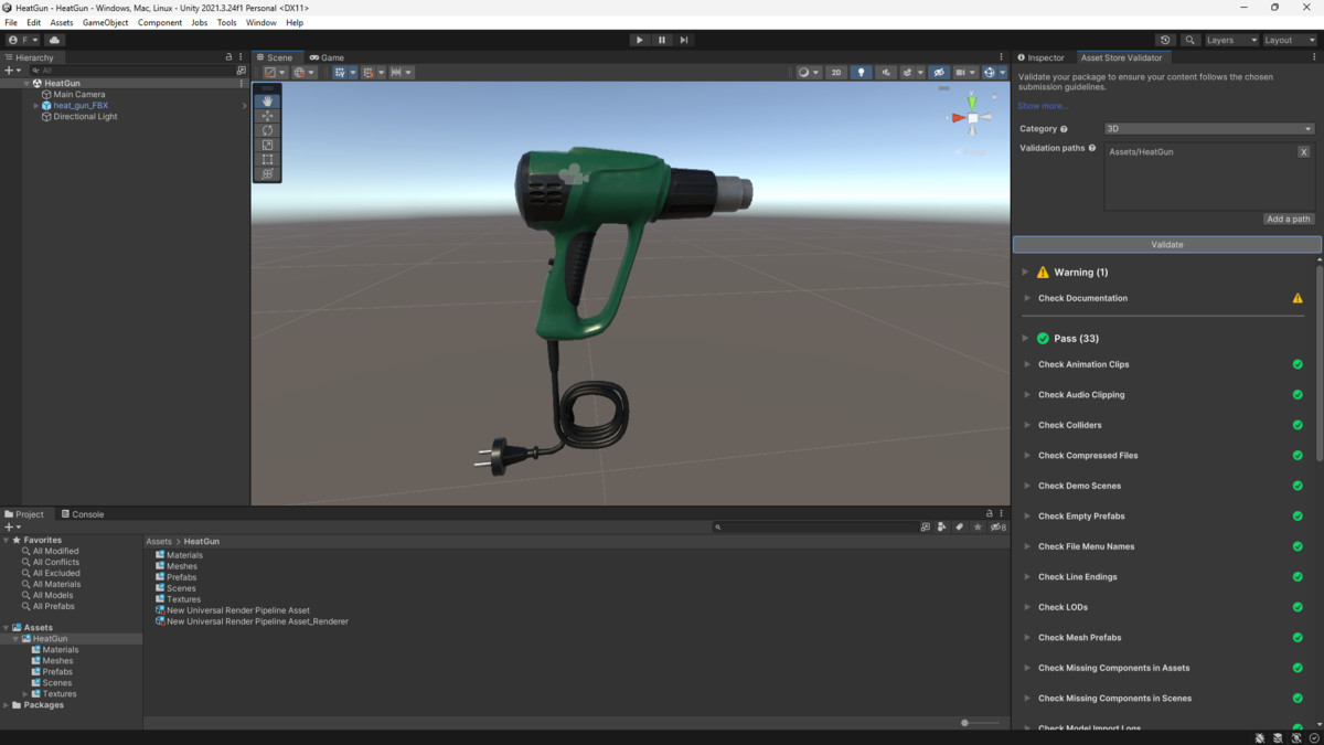 Gun Heat Simulation Heat Gun – Game-Ready 3D Model by 3D Skill Up