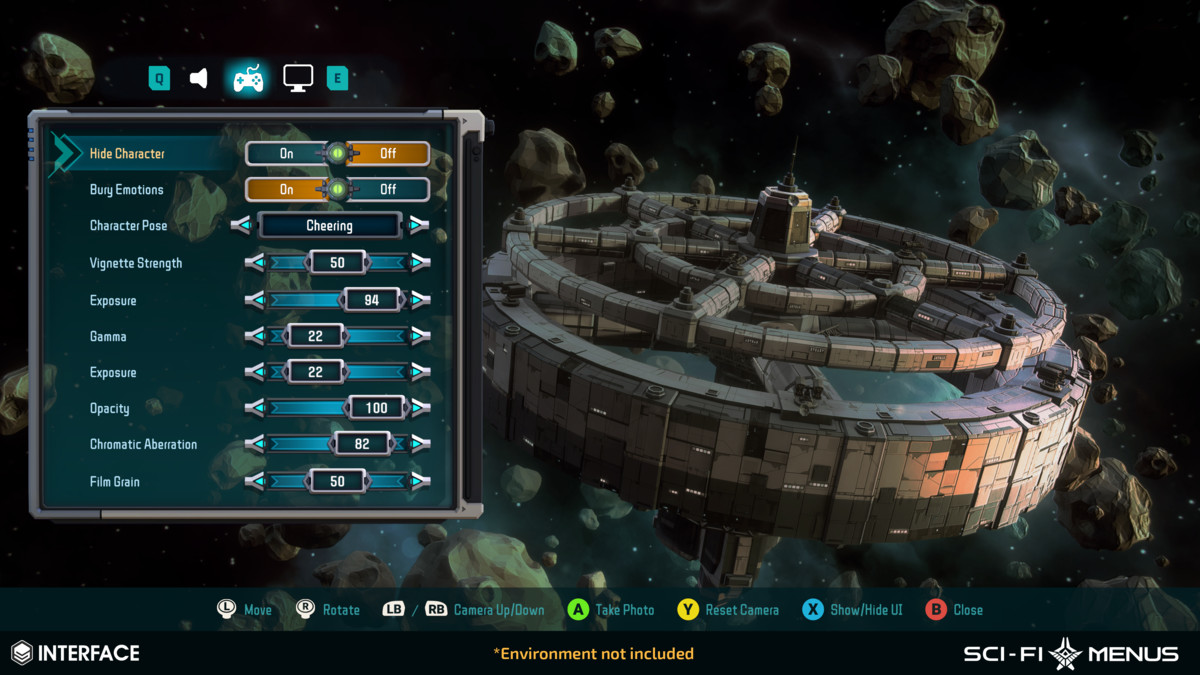 Sci-Fi Menus - Synty INTERFACE - GUI