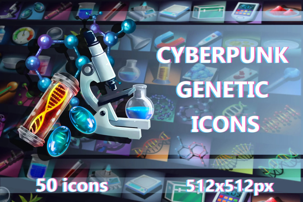 2700 Cyberpunk RPG Icons Pack