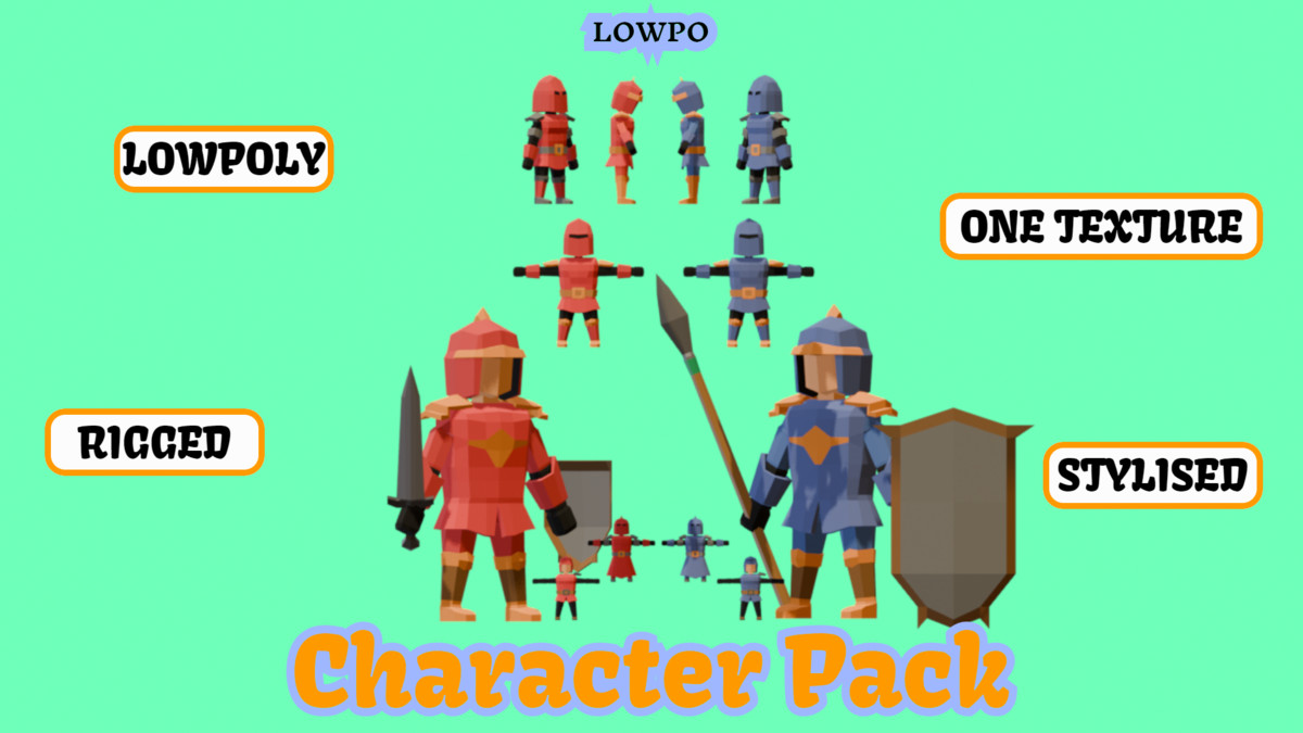 LOWPO: Army Pack – Low Poly Medieval Soldiers