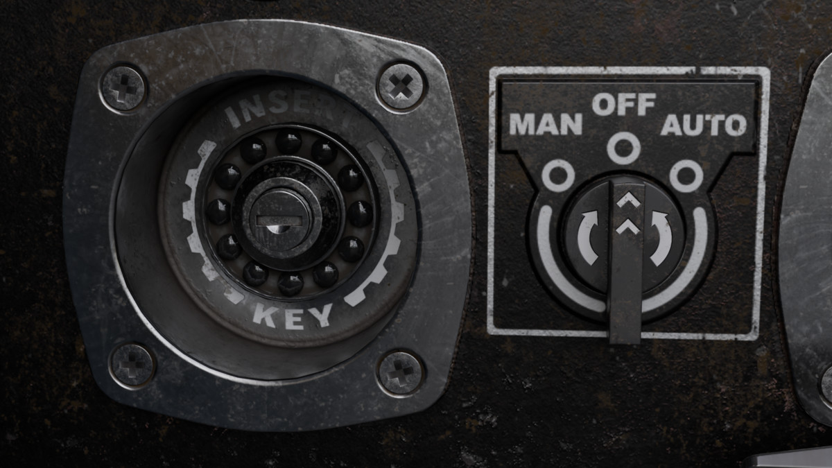 Diesel Generator (Interactive - Game ready)