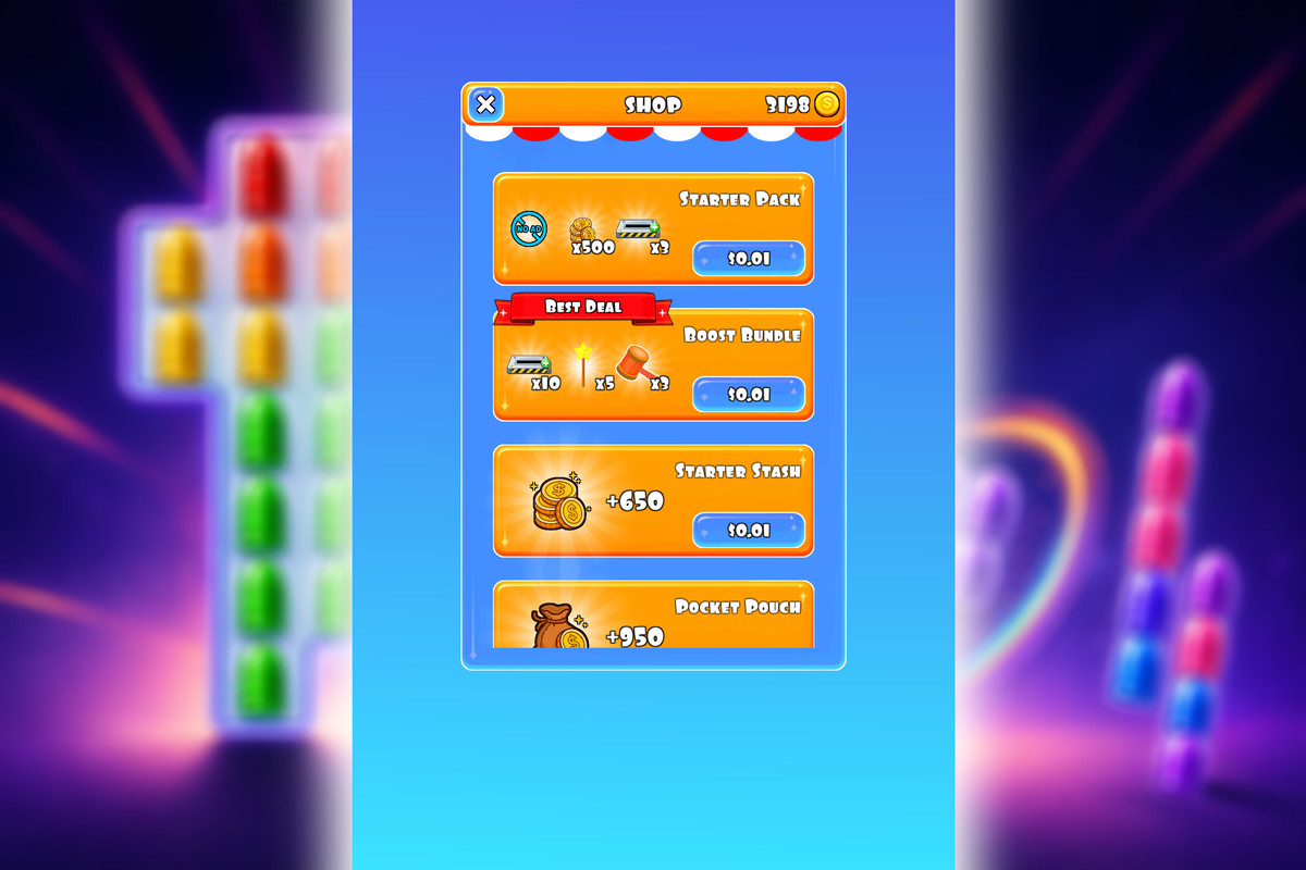 Bullet Sort Battle - Complete Mobile Game Template